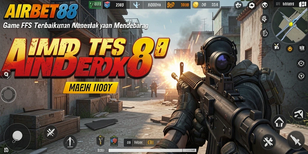 Tangkapan layar gameplay AIRBET88, menunjukkan aksi menembak yang seru.
