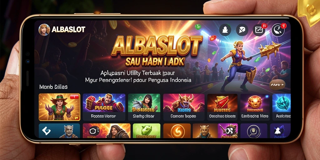 Tampilan antarmuka ALBASLOT yang sederhana dan intuitif.