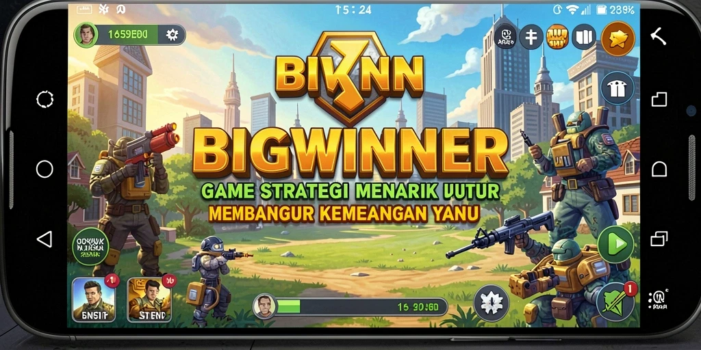 Tampilan gameplay seru dalam BIGWINNER, menguji strategi Anda.