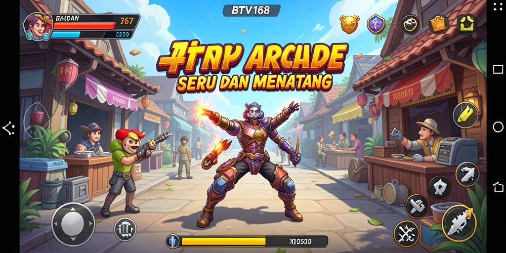 Tampilan gameplay seru BTV168 dengan berbagai rintangan menantang.