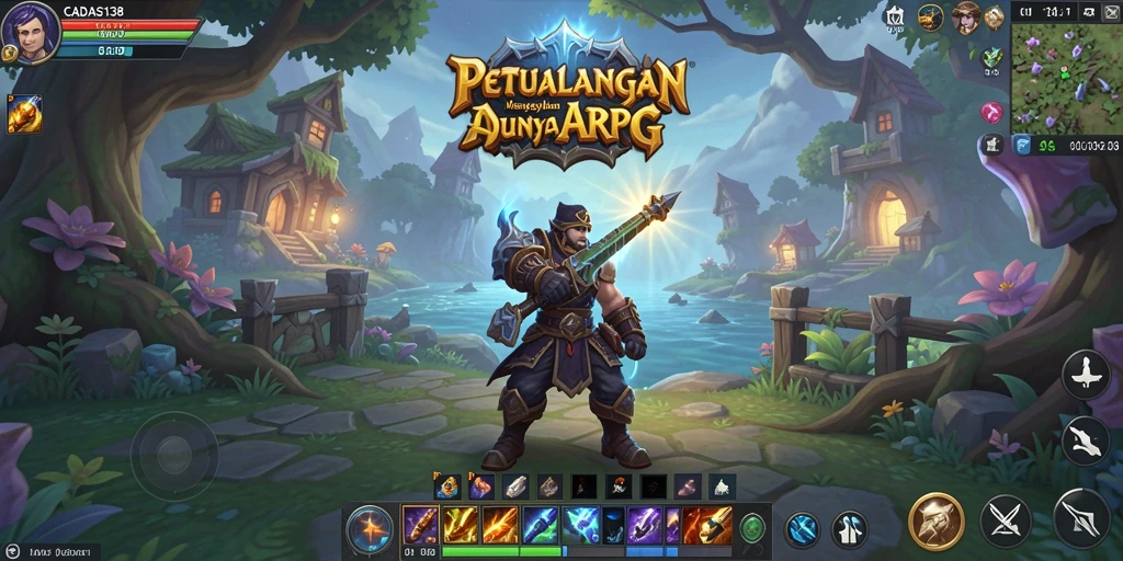 Tampilan gameplay menarik dari CADAS138 dengan aksi ARPG yang mendebarkan.