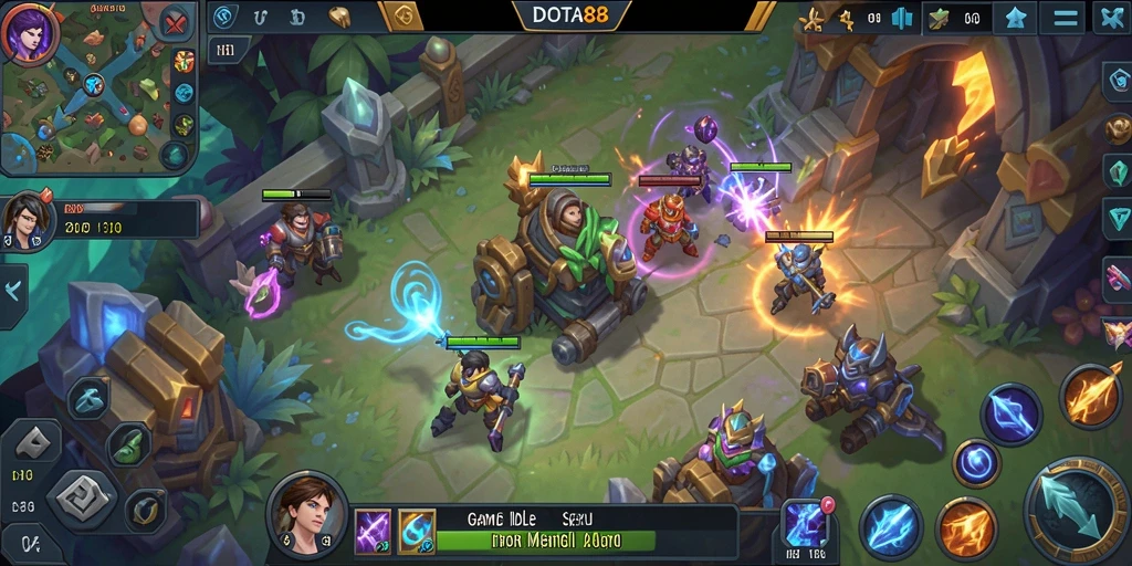 Tampilan gameplay DOTA88 yang santai dan menarik.