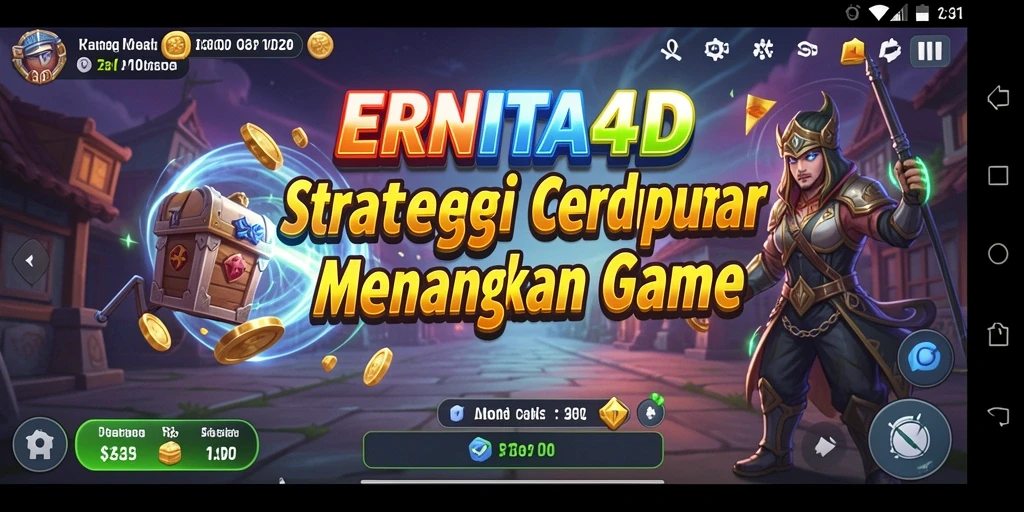 Tangkapan layar menunjukkan strategi cerdas dalam gameplay ERNITA4D.