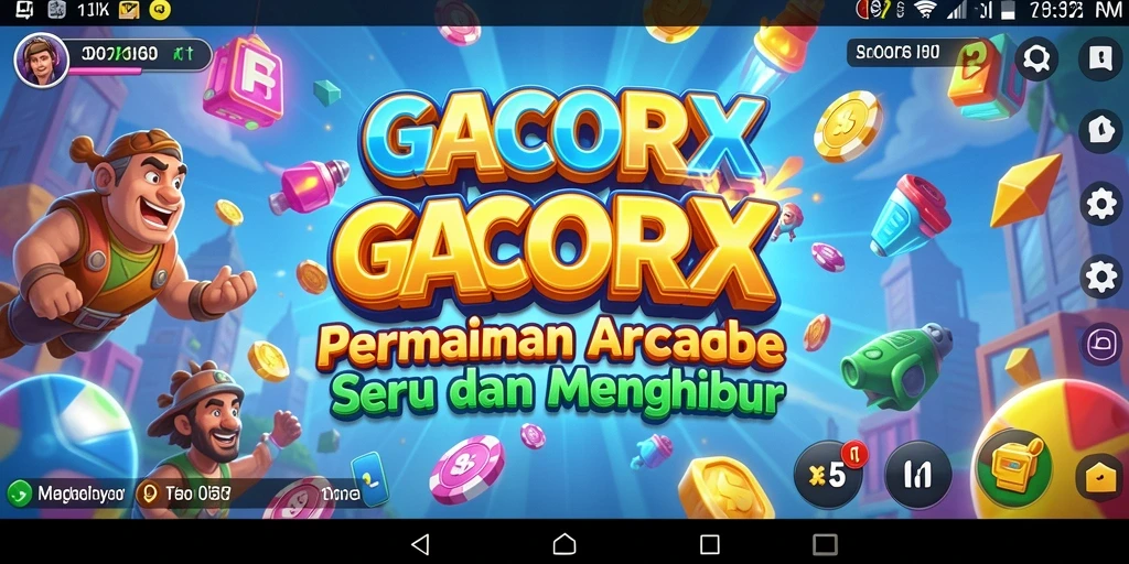 Tampilan gameplay seru dari GACORX dengan visual yang menawan.