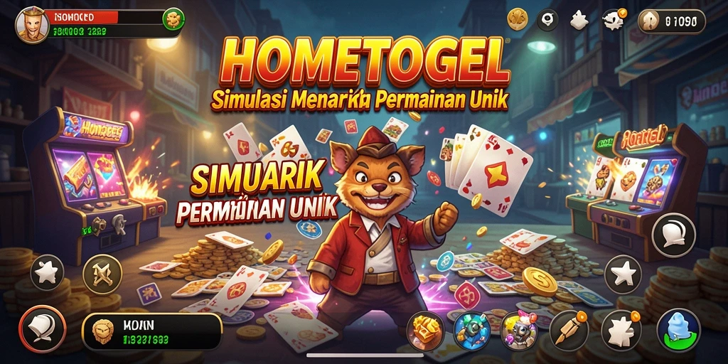 Tampilan gameplay HOMETOGEL yang interaktif dan menarik.