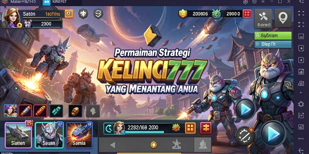 Tangkapan layar menunjukkan momen intens dalam pertempuran strategi.