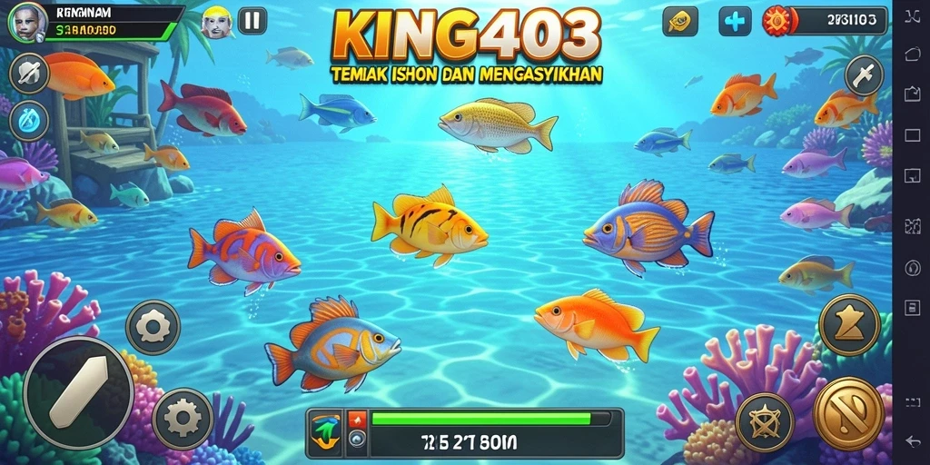 Tangkapan layar KING403 menampilkan gameplay Tembak Ikan yang mendebarkan.