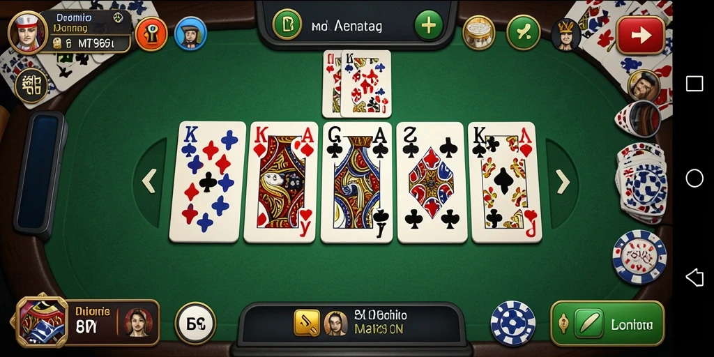 Gameplay seru dari MT966 dalam aksi permainan Domino.