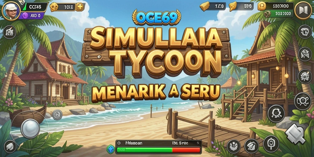 Tampilan gameplay OCE69 yang seru dan menantang dalam simulasi Tycoon.
