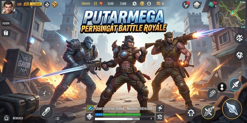 Screenshot pertarungan seru di PUTARMEGA dengan suasana intens.