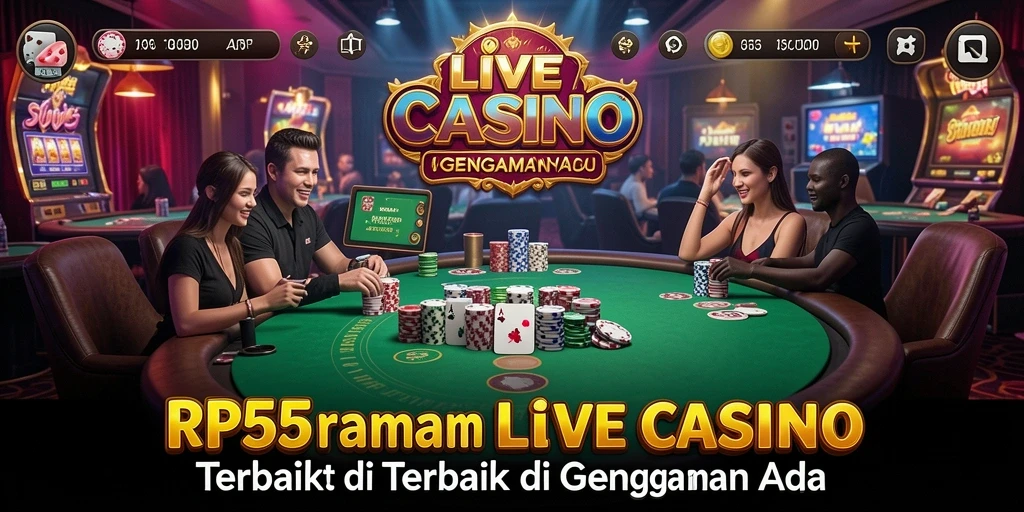 Tampilan gameplay Live Casino yang menarik dan interaktif
