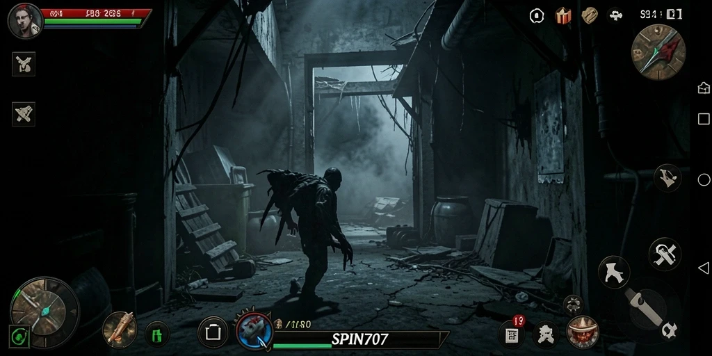 Gameplay menegangkan di dalam dunia kegelapan.