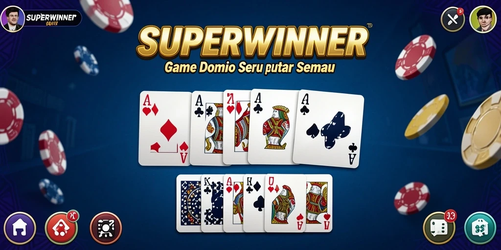 Tampilan utama gameplay SUPERWINNER yang menarik dan dinamis.