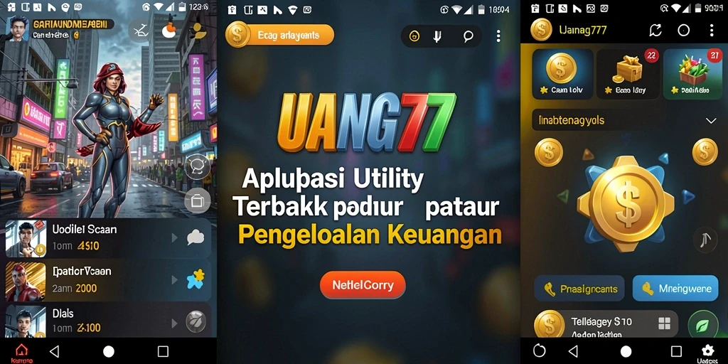 Antarmuka UANG77 yang intuitif untuk pengelolaan keuangan